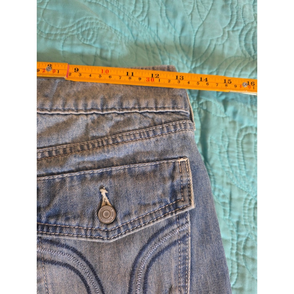 Hollister Low-Rise Baggy Jeans Light Wash Blue W23 Short 000s Wide Leg Denim - Picture 7 of 10